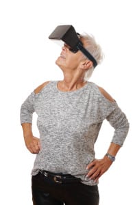 senior adult - vr game