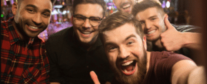 Group at a bar