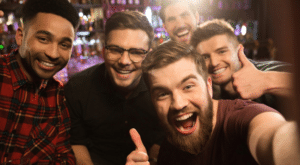 Group at a bar