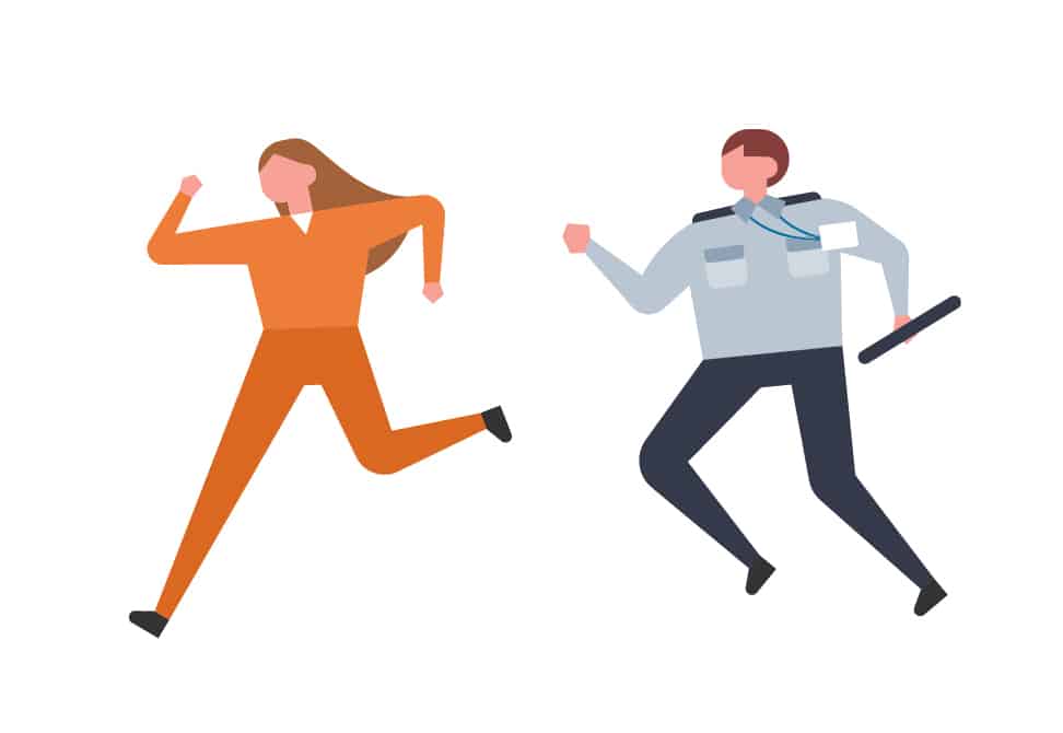 Escape Room Near Me Shares The 5 Most Famous Escapes in History - Prisoner Running From Guard
